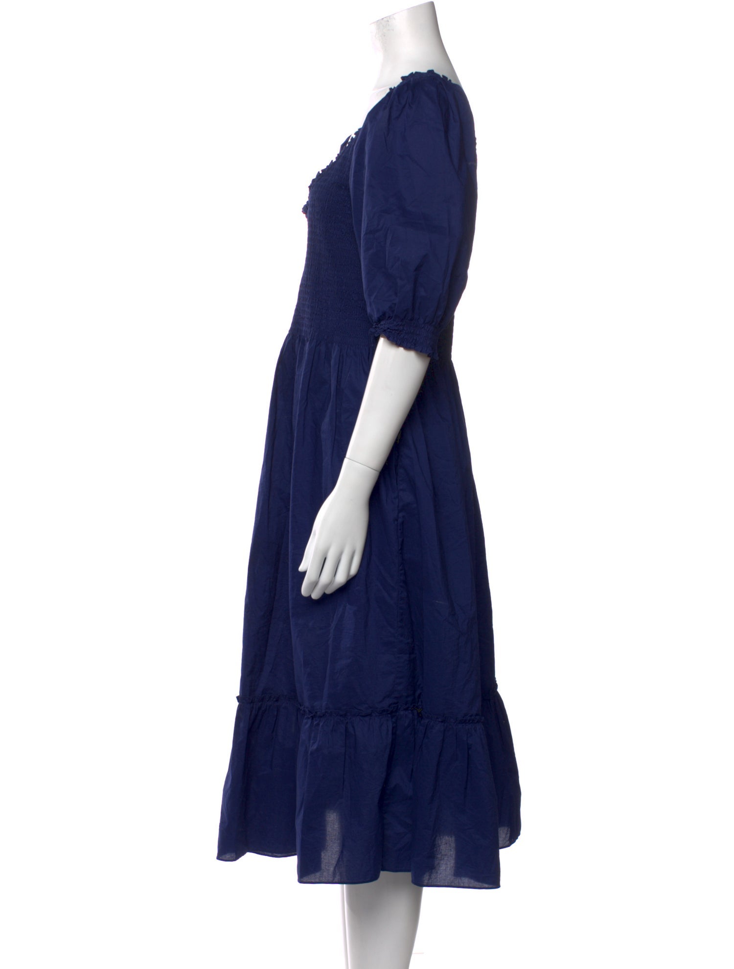 Hill House Home Square Neckline Midi Length Dress